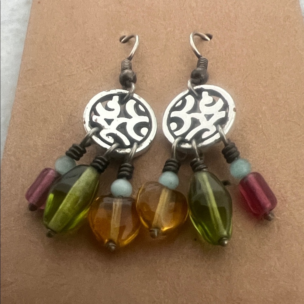 Boho Multi-Color Dangle Earrings - Casual Women's Jewelry